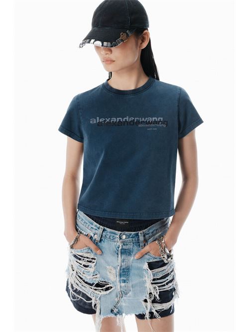 T-shirt with logo ALEXANDER WANG | 1CC3251103421B